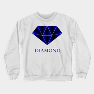 Blue geometric diamond Crewneck Sweatshirt